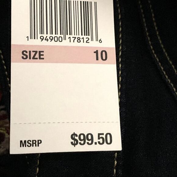 MICHAEL KORS High Rise Skinny Jeans, Dark Wash Women's Size 6 NWT - Picture 8 of 9